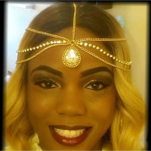 Fashion Multi Layer Head Chain Accessory - Picture 3 of 4